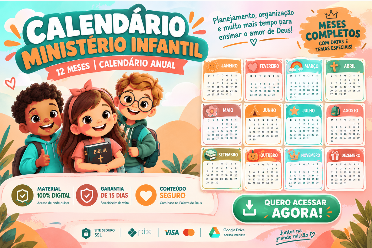 Bônus 4: Calendário do Ministério Infantil