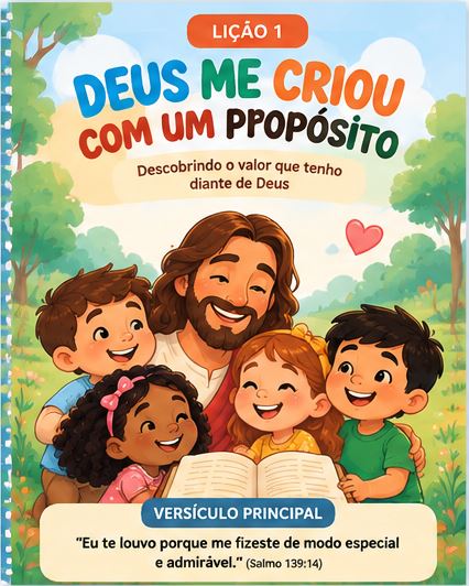 Capa da Lição 1: Deus me criou com um propósito
